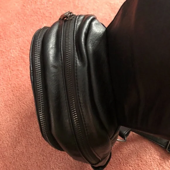 Black Mini Backpack Purse - Picture 4 of 6